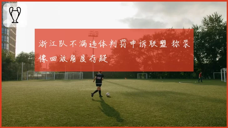 浙江队不满违体判罚申诉联盟 称录像回放角度存疑